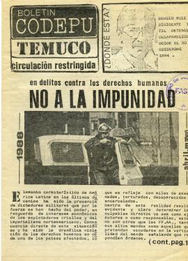 Boletín CODEPU Temuco