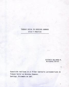 Trabajo social en derechos humanos. Ética y práctica.
